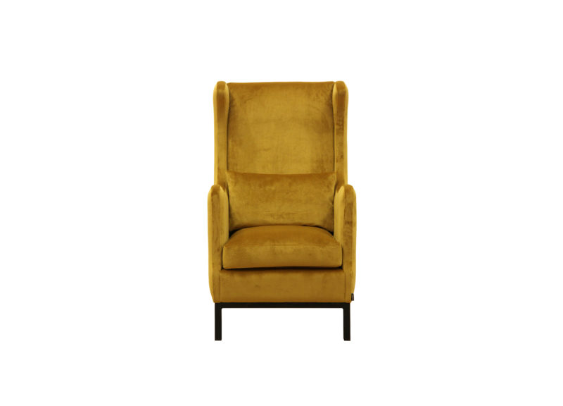 PENELOPE armchair in mustard color.